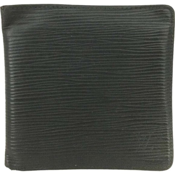 560133R Louis Vuitton Wallet Portefeuille Marco Black Epi Leather